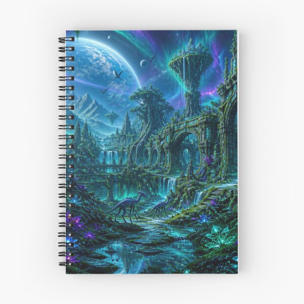 Item preview, Lost Alien Civilization Jungle Landscape designed and sold by Luminous Wilds.