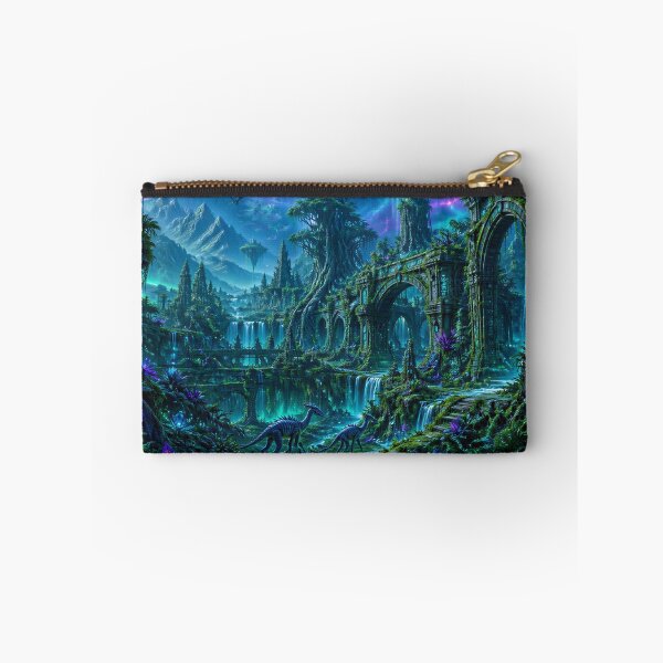 Item preview, Lost Alien Civilization Jungle Landscape designed and sold by Luminous Wilds.