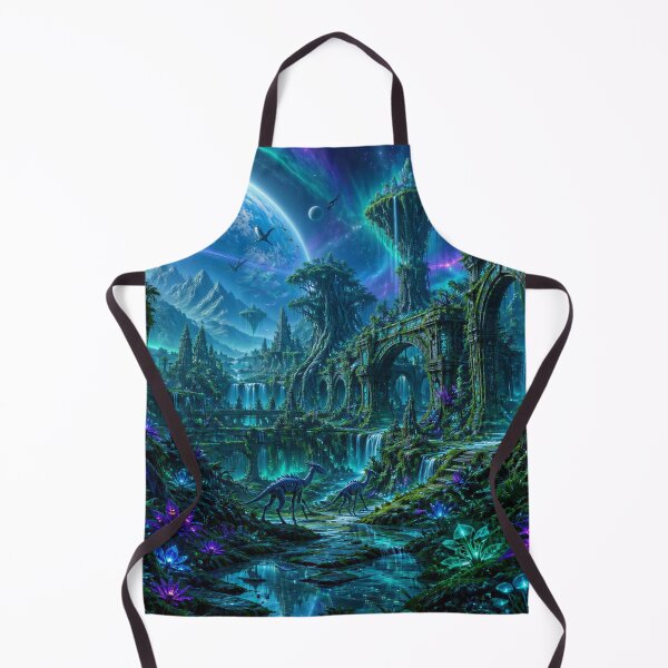 Item preview, Lost Alien Civilization Jungle Landscape designed and sold by Luminous Wilds.