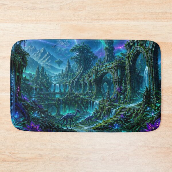 Item preview, Lost Alien Civilization Jungle Landscape designed and sold by Luminous Wilds.