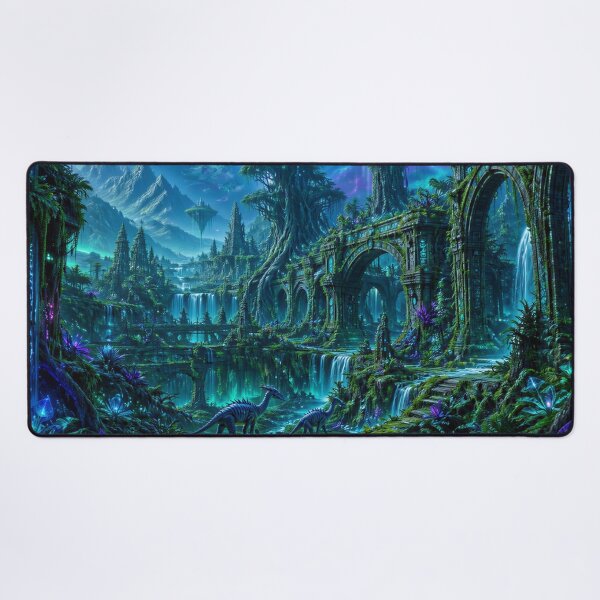 Item preview, Lost Alien Civilization Jungle Landscape designed and sold by Luminous Wilds.