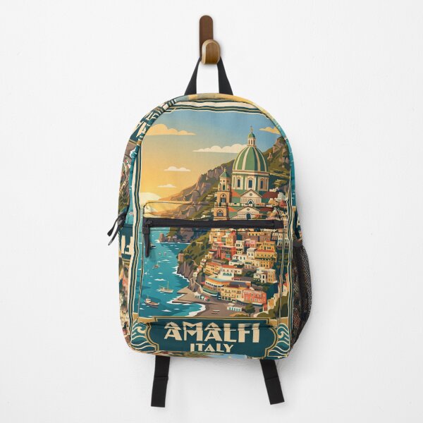 Item preview, Amalfi Italy Vintage Travel Poster designed and sold by Bomax121.