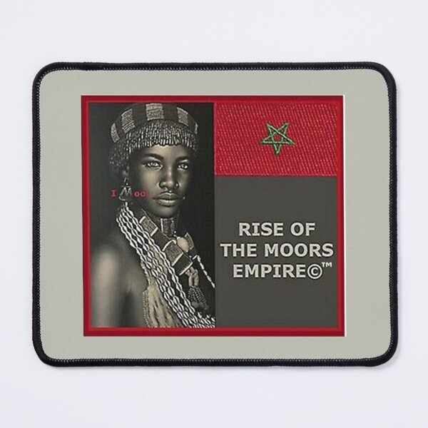 Item preview, Mu’ur (UM) Empire™ al-Benhadiel©™ design, I M oor, pale gray background designed and sold by HardyKnitDesign.