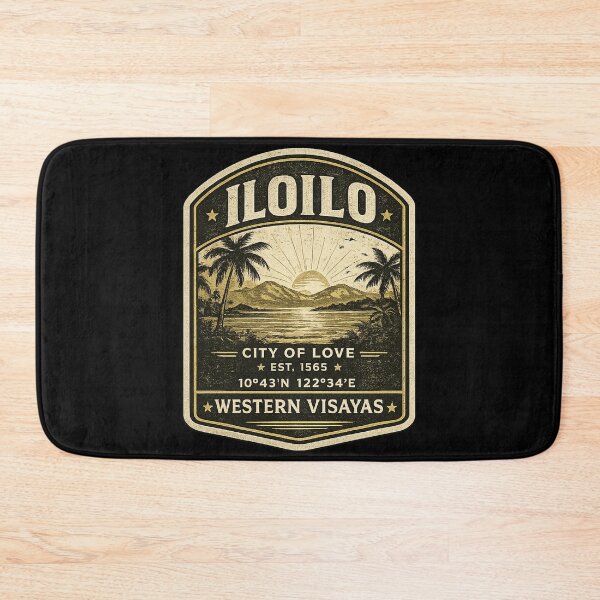 Item preview, Iloilo Philippines Vintage Travel Badge | City of Love Sunset Retro Patch designed and sold by getpressedshirt.