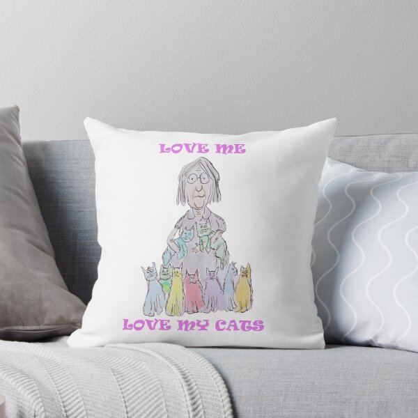 Item preview, Cat lady, love me, love my cats designed and sold by Inky Fingers Illustrations.