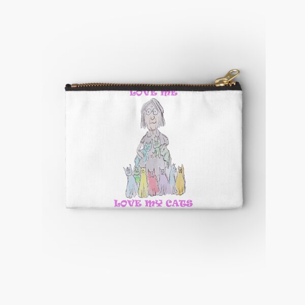 Item preview, Cat lady, love me, love my cats designed and sold by Inky Fingers Illustrations.