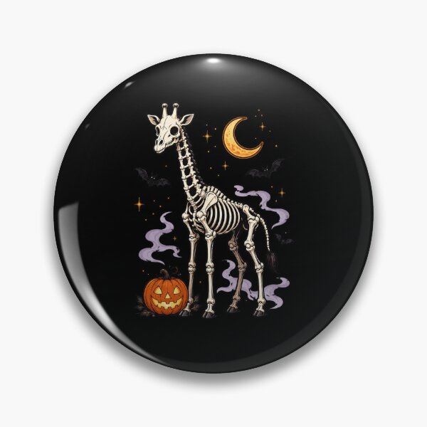 Item preview, Halloween Giraffe Skeleton Spooky Animal Art designed and sold by EuropeanPrints.