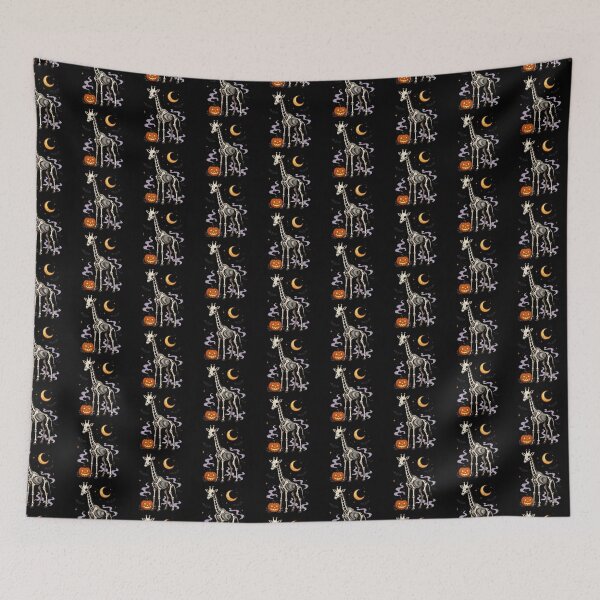 Item preview, Halloween Giraffe Skeleton Spooky Animal Art designed and sold by EuropeanPrints.