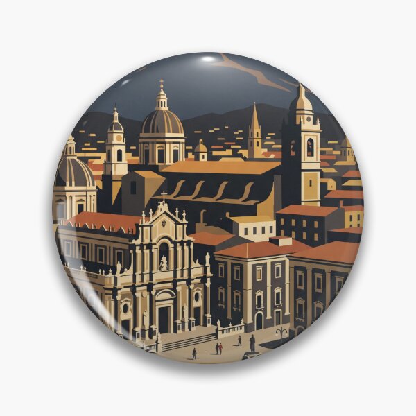 Item preview, Catania Italy Vintage Travel Poster designed and sold by Bomax121.