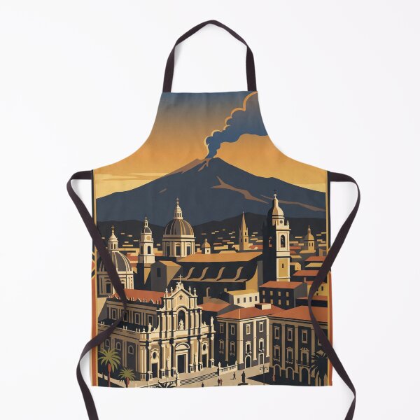Item preview, Catania Italy Vintage Travel Poster designed and sold by Bomax121.