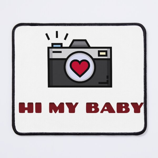 Item preview, Hi My Baby - Retro Camera Heart Love Greeting designed and sold by Jomsunshine.