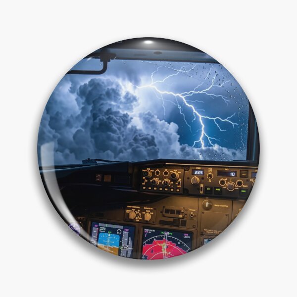 Item preview, Cockpit View Thunderstorm Flight designed and sold by Design-Illusi0n.