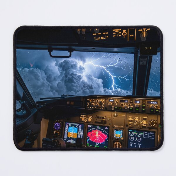 Item preview, Cockpit View Thunderstorm Flight designed and sold by Design-Illusi0n.