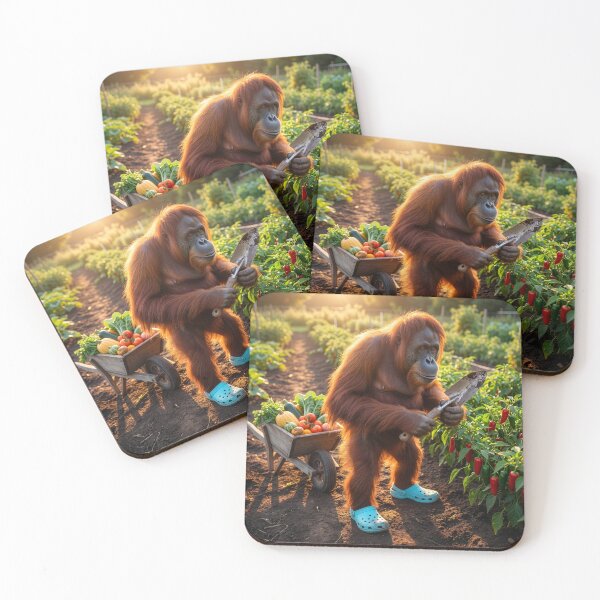 Item preview, Orangutan Gardener Harvests Vegetables designed and sold by Tridentulus.