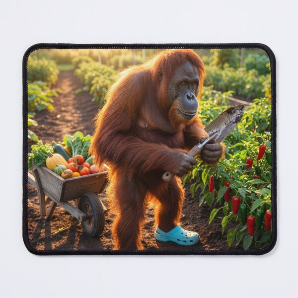Item preview, Orangutan Gardener Harvests Vegetables designed and sold by Tridentulus.