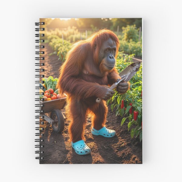 Item preview, Orangutan Gardener Harvests Vegetables designed and sold by Tridentulus.