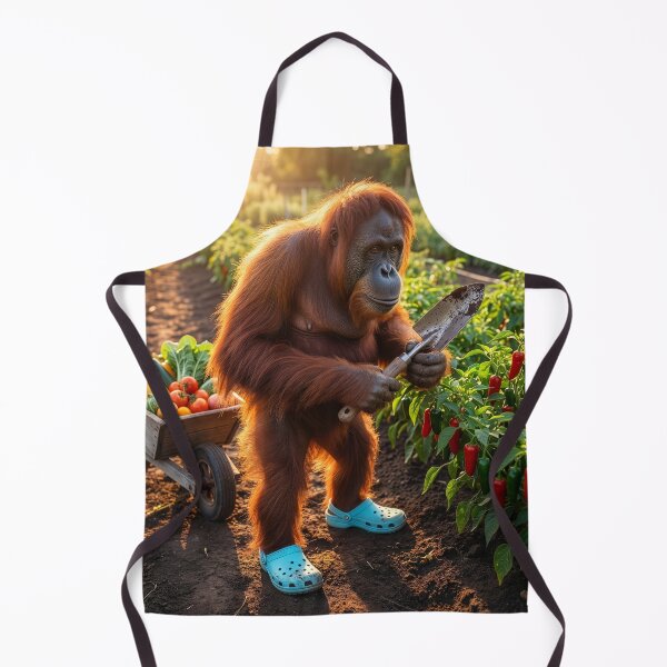 Item preview, Orangutan Gardener Harvests Vegetables designed and sold by Tridentulus.