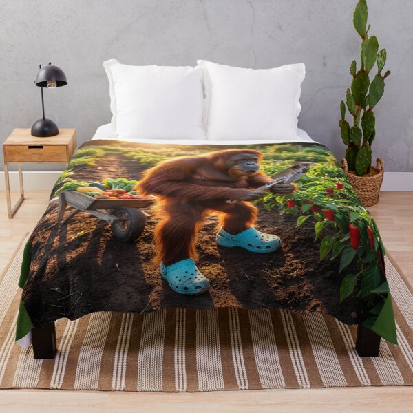 Item preview, Orangutan Gardener Harvests Vegetables designed and sold by Tridentulus.