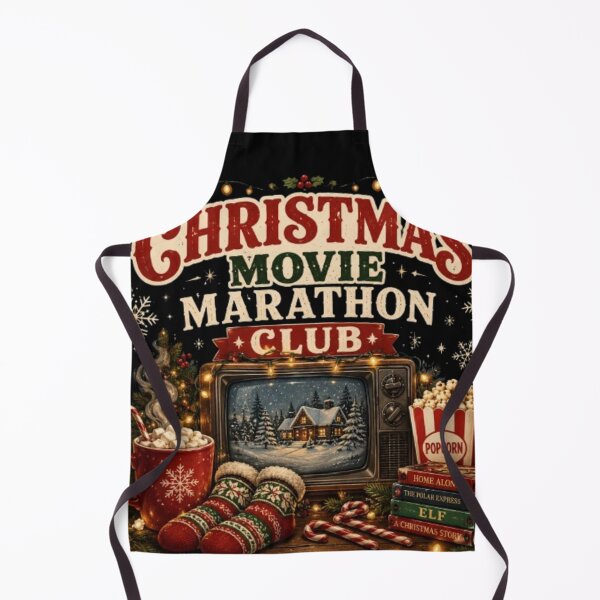Item preview, Christmas Movie Marathon Club Vintage Holiday TV Cozy Christmas Sweatshirt Sticker designed and sold by TulipsArtDesigns .