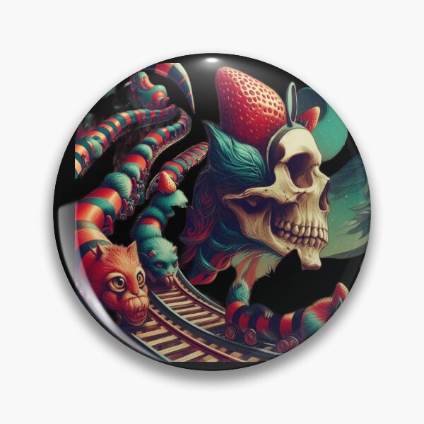 Item preview, Strawberry Skull and Cat Head Rollercoaster Track designed and sold by LujziWorld.