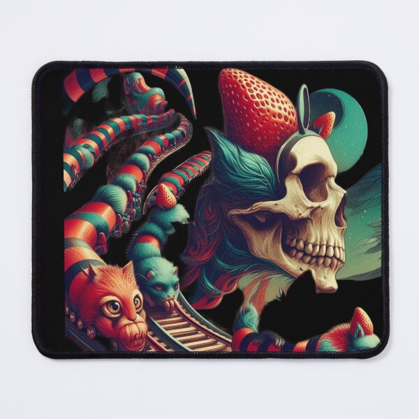 Item preview, Strawberry Skull and Cat Head Rollercoaster Track designed and sold by LujziWorld.