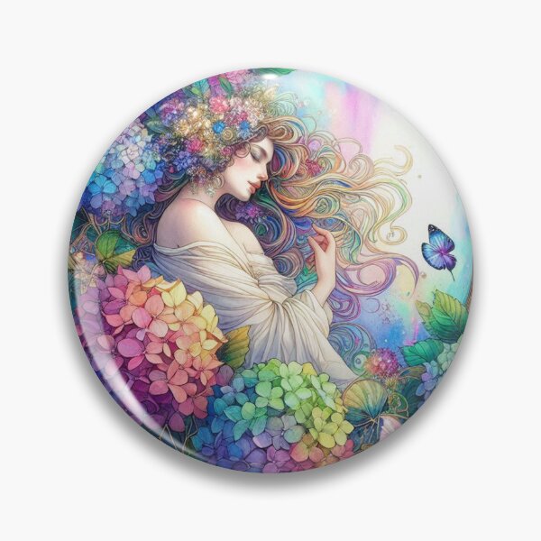 Item preview, The Lady Framed in Floral Glass designed and sold by EdicrisR.