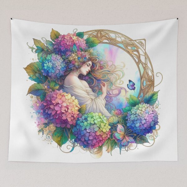 Item preview, The Lady Framed in Floral Glass designed and sold by EdicrisR.