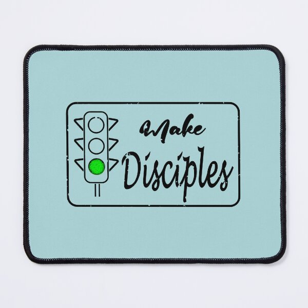 Item preview, Go And Make Disciples -  Matthew 28:19 inspired Traffic light design | Great Commission Christian Minimal Typography | Black designed and sold by ZechJohnRB.