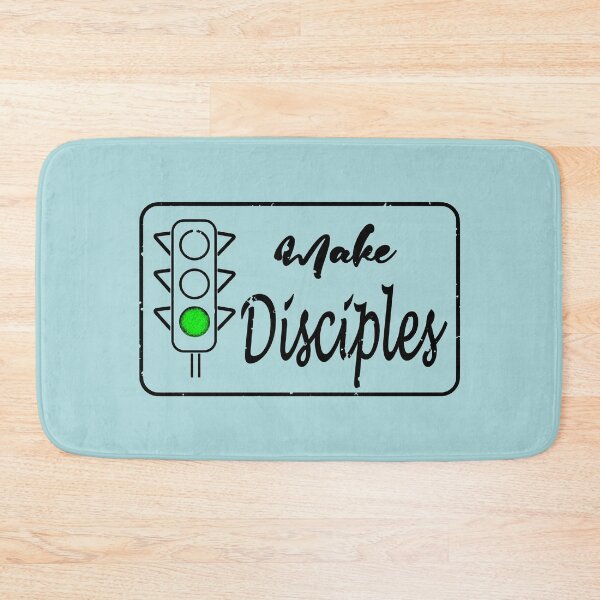 Item preview, Go And Make Disciples -  Matthew 28:19 inspired Traffic light design | Great Commission Christian Minimal Typography | Black designed and sold by ZechJohnRB.