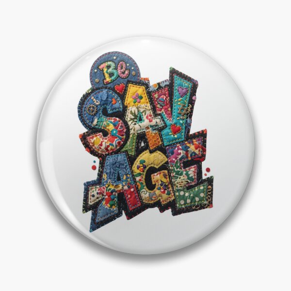 Item preview,  Mixed Media Patchwork "Be Savage" designed and sold by TOM JACK.