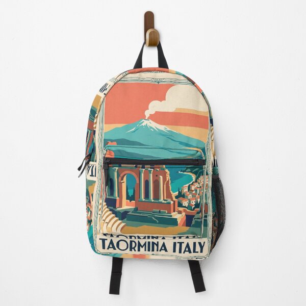 Item preview, Taormina Italy Vintage Travel Poster designed and sold by Bomax121.