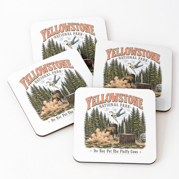 Item preview, Do Not Pet The Fluffy Cows Buffalo Yellowstone National designed and sold by NinigFox.