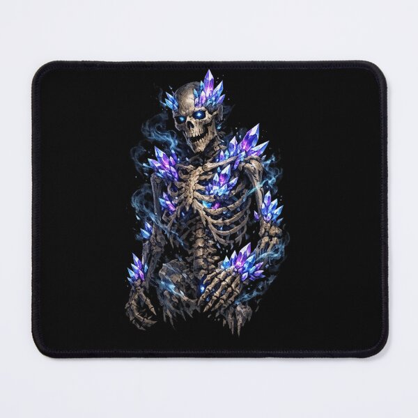 Item preview, Crystal Skeleton with Glowing Magic Crystals Dark Fantasy Design designed and sold by SkeletonMood.