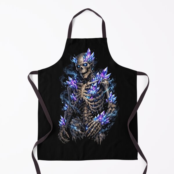 Item preview, Crystal Skeleton with Glowing Magic Crystals Dark Fantasy Design designed and sold by SkeletonMood.