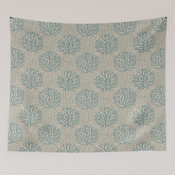 Item preview, Painterly Boho Coral Print - d3c5b2 designed and sold by knitetgantt.