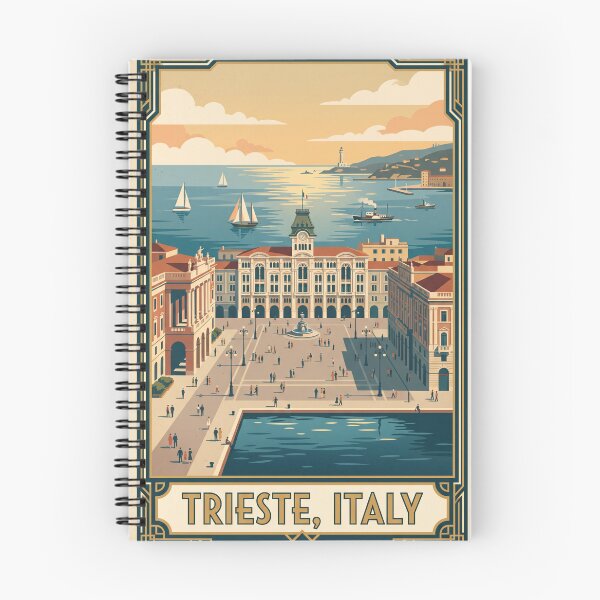 Item preview, Trieste Italy Vintage Travel Poster designed and sold by Bomax121.