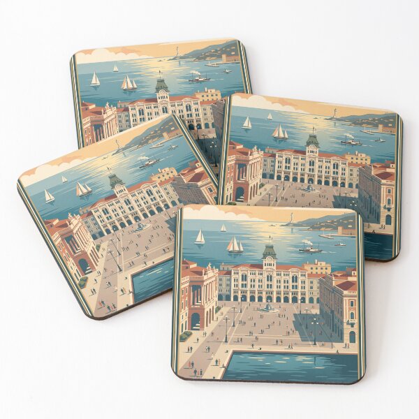Item preview, Trieste Italy Vintage Travel Poster designed and sold by Bomax121.