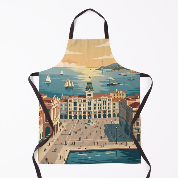 Item preview, Trieste Italy Vintage Travel Poster designed and sold by Bomax121.