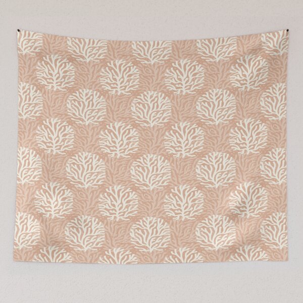Item preview, Painterly Boho Coral Print - e3b59b designed and sold by knitetgantt.