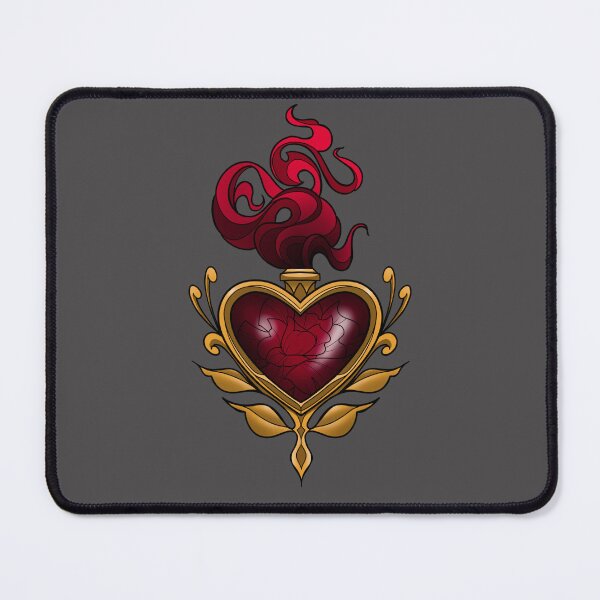 Item preview, Sacred burning heart with rose designed and sold by Charmedstuff.