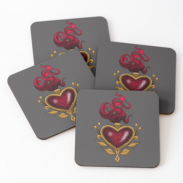 Item preview, Sacred burning heart with rose designed and sold by Charmedstuff.