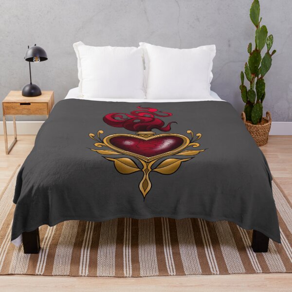 Item preview, Sacred burning heart with rose designed and sold by Charmedstuff.