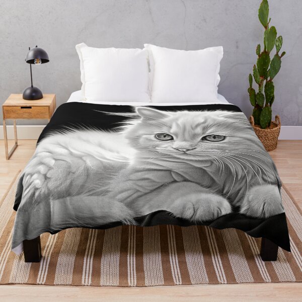 Item preview, White Kitten on Black Velvet designed and sold by djovan.