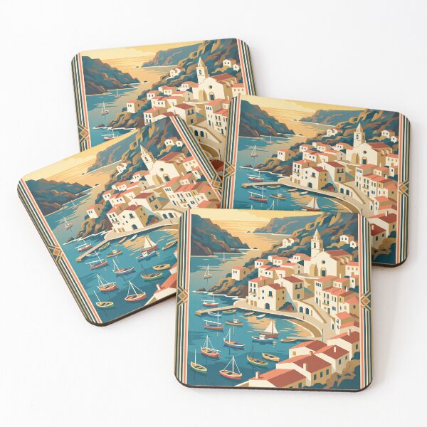 Item preview, Cadaqués Spain Vintage Travel Poster designed and sold by Bomax121.