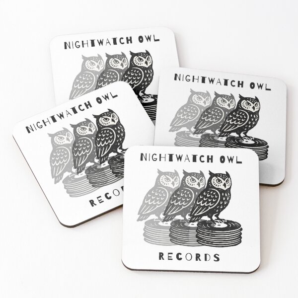 Item preview, Nightwatch Owl Records – Vinyl Owl Trio T-Shirt designed and sold by Klevertee.