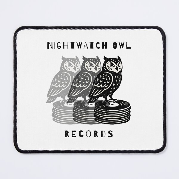 Item preview, Nightwatch Owl Records – Vinyl Owl Trio T-Shirt designed and sold by Klevertee.