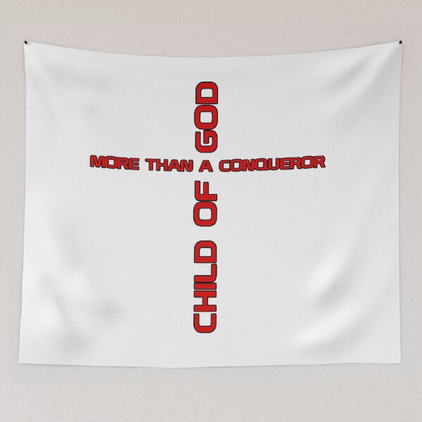 Item preview, More Than A Conqueror - Child Of God | Cross Typography designed and sold by Bezuiden.