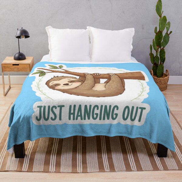 Item preview, Cute Sloth Hanging On Branch Illustration designed and sold by Ekracreatives.