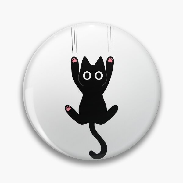 Item preview, Black Cat Clinging Scratch Marks Cute Graphic designed and sold by EchoPrint Co..