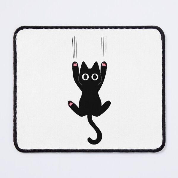 Item preview, Black Cat Clinging Scratch Marks Cute Graphic designed and sold by EchoPrint Co..